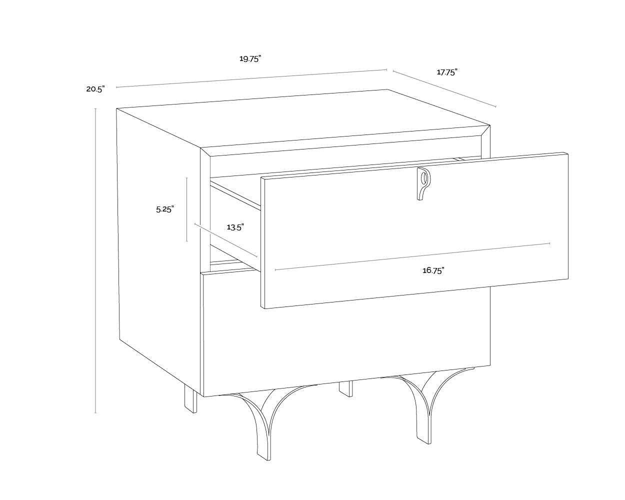 Celine Nightstand - Small