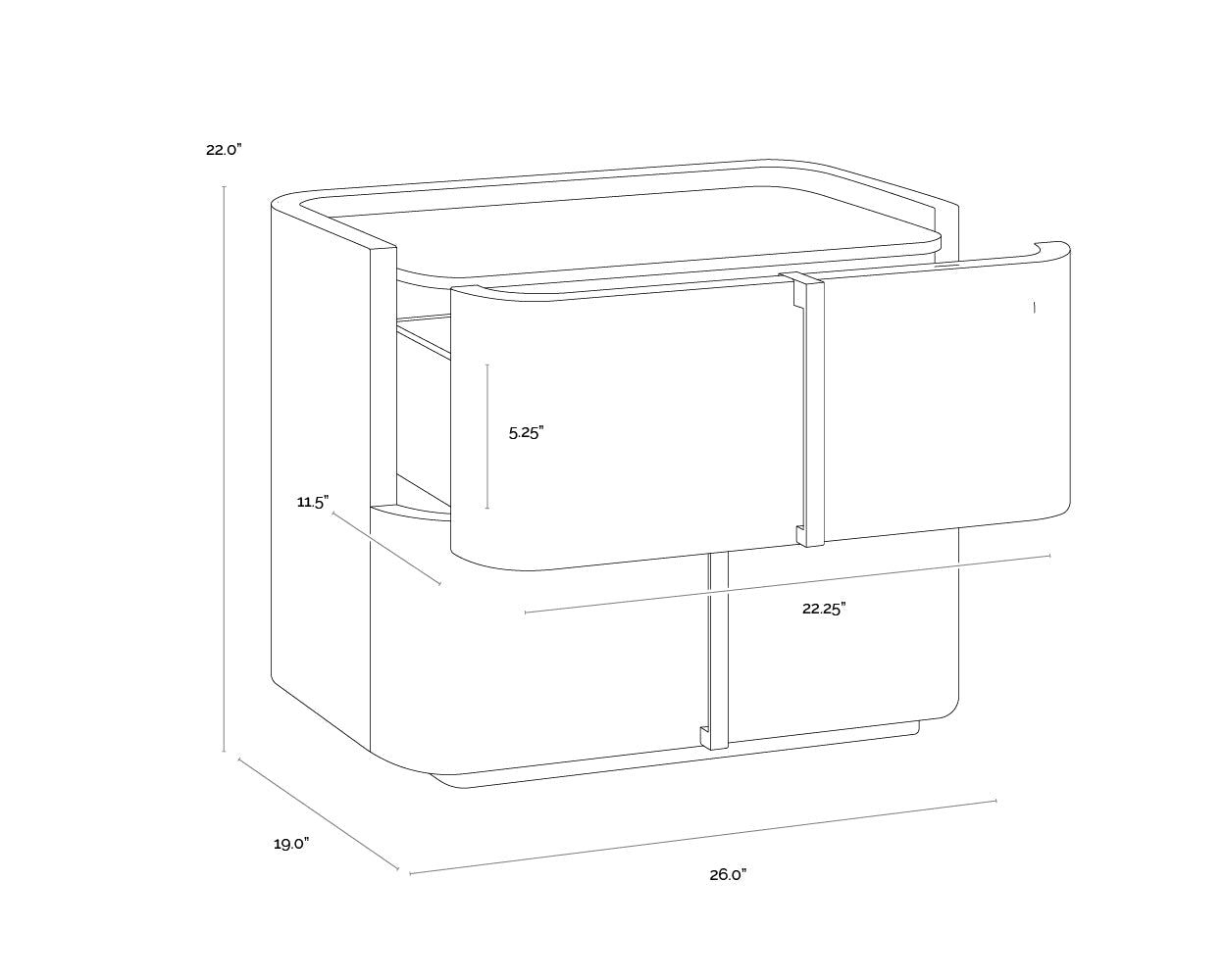 Jamille Nightstand - Small