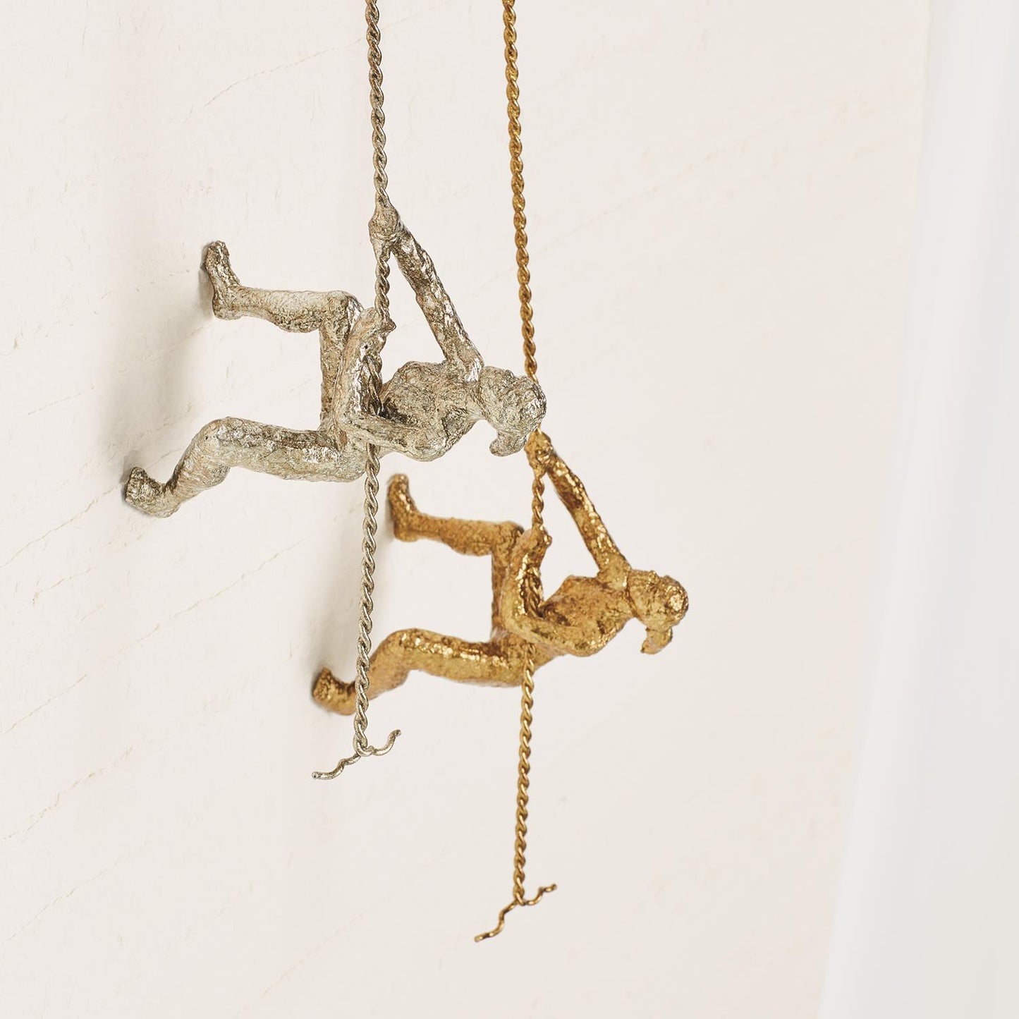 Climbing Woman-Wall Mounted-Thai Silver Leaf