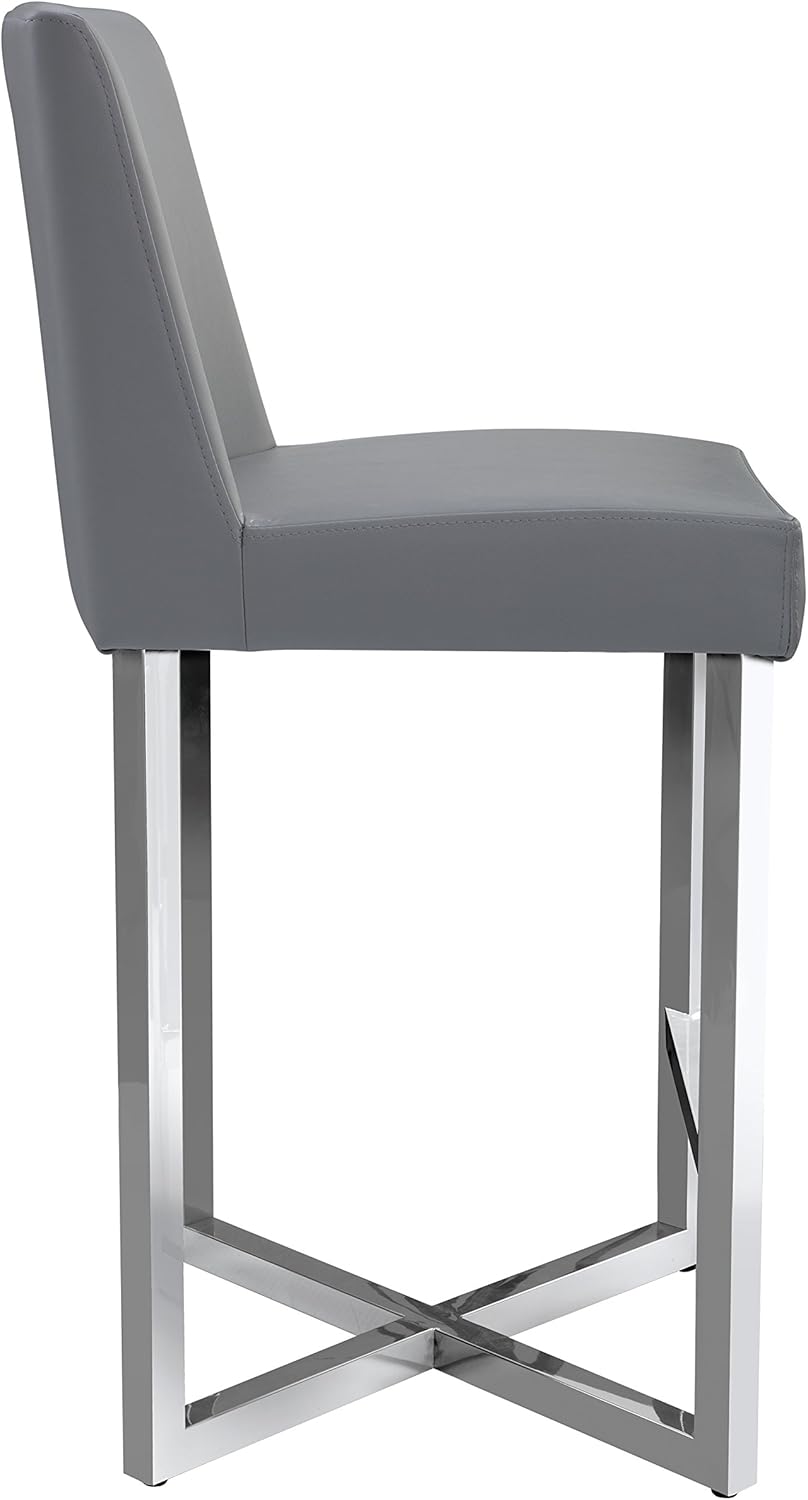Modern Gray Counter Stool