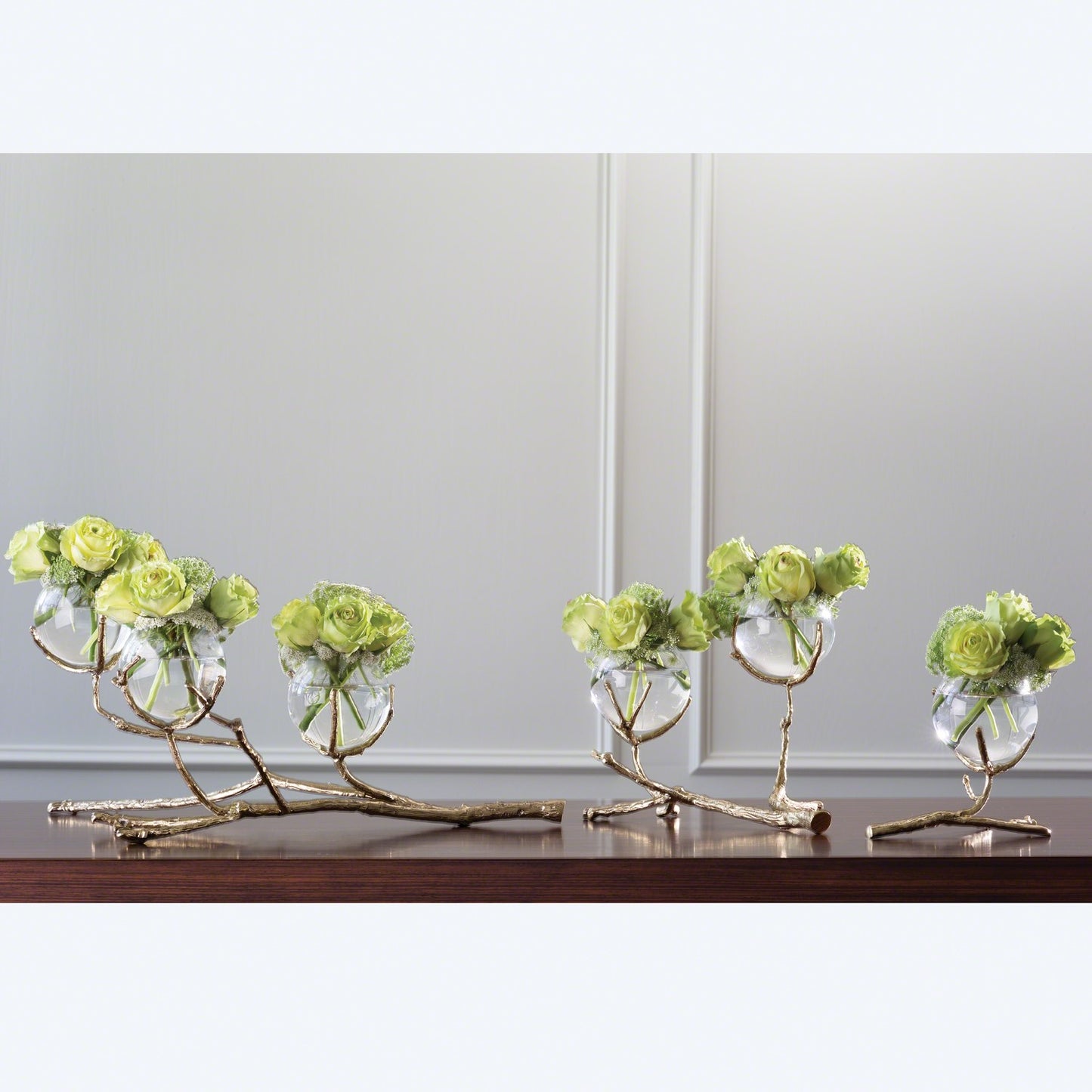 Twig 2 Vase Holder-Brass