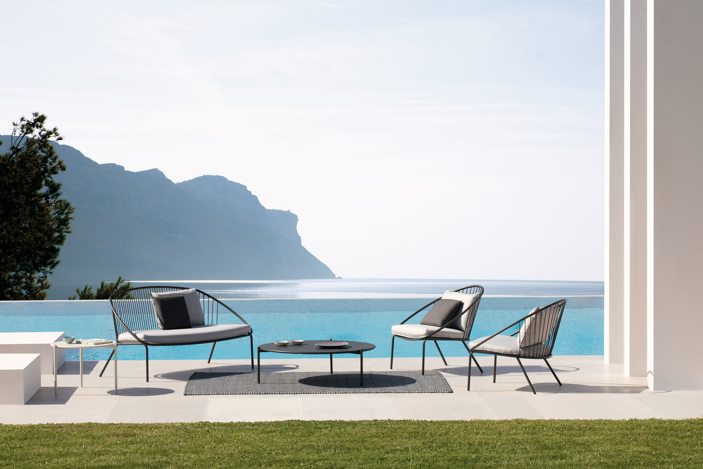 Italian Garden Outdoor Sofas Aria S SC GRY