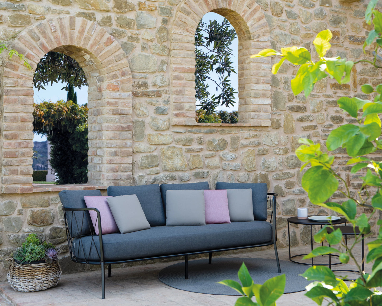 Italian Garden Outdoor Sofas Dasy S MGRY GRY