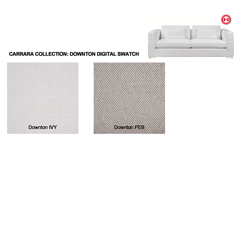 Fabric Sofa White