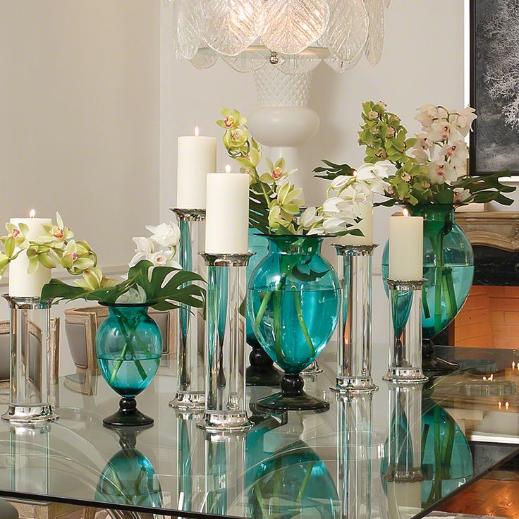 Balloon Urn-Turquoise Gray-Medium 