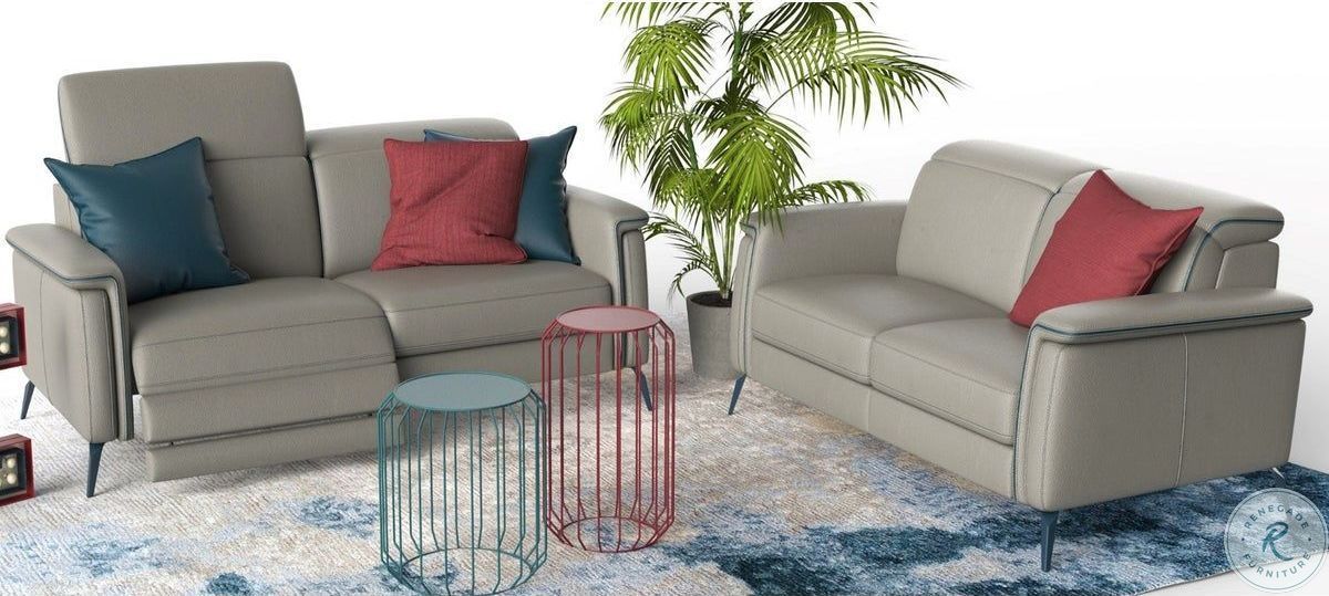 Oxford Italian Leather Loveseat Sofa in Boca Raton