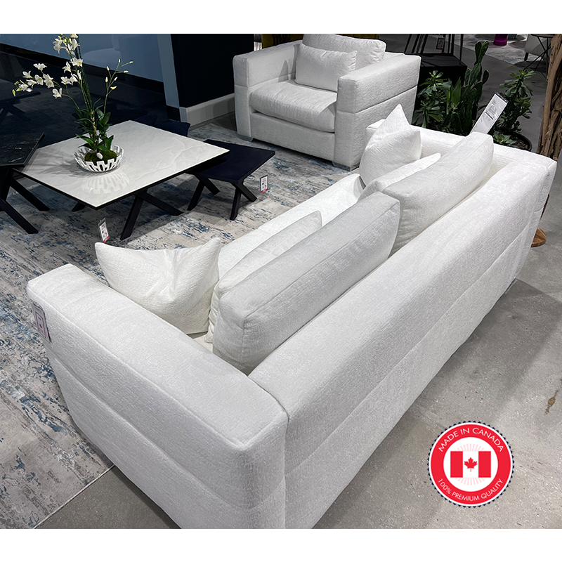 Fabric Sofa White