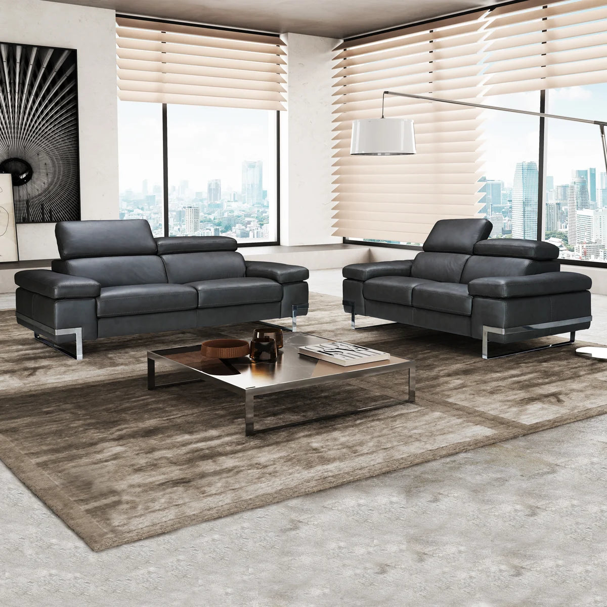 Amanda Italian Leather Sofa