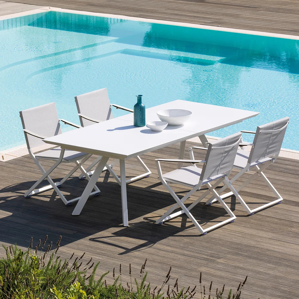 Italian Garden Outdoor Dining Tables Dasy EXT DT WHT
