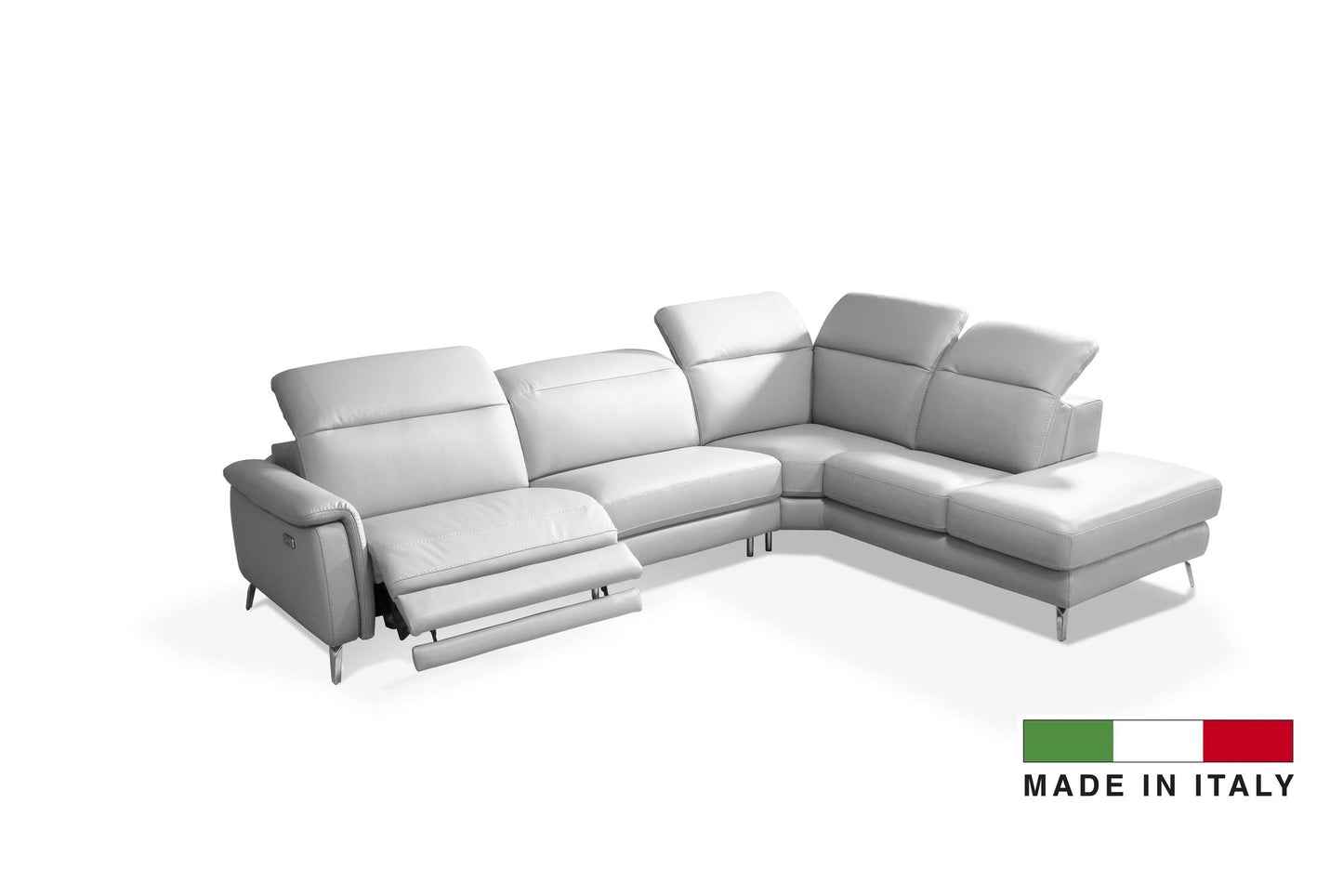 Oxford Sectional Italian Leather Sofa