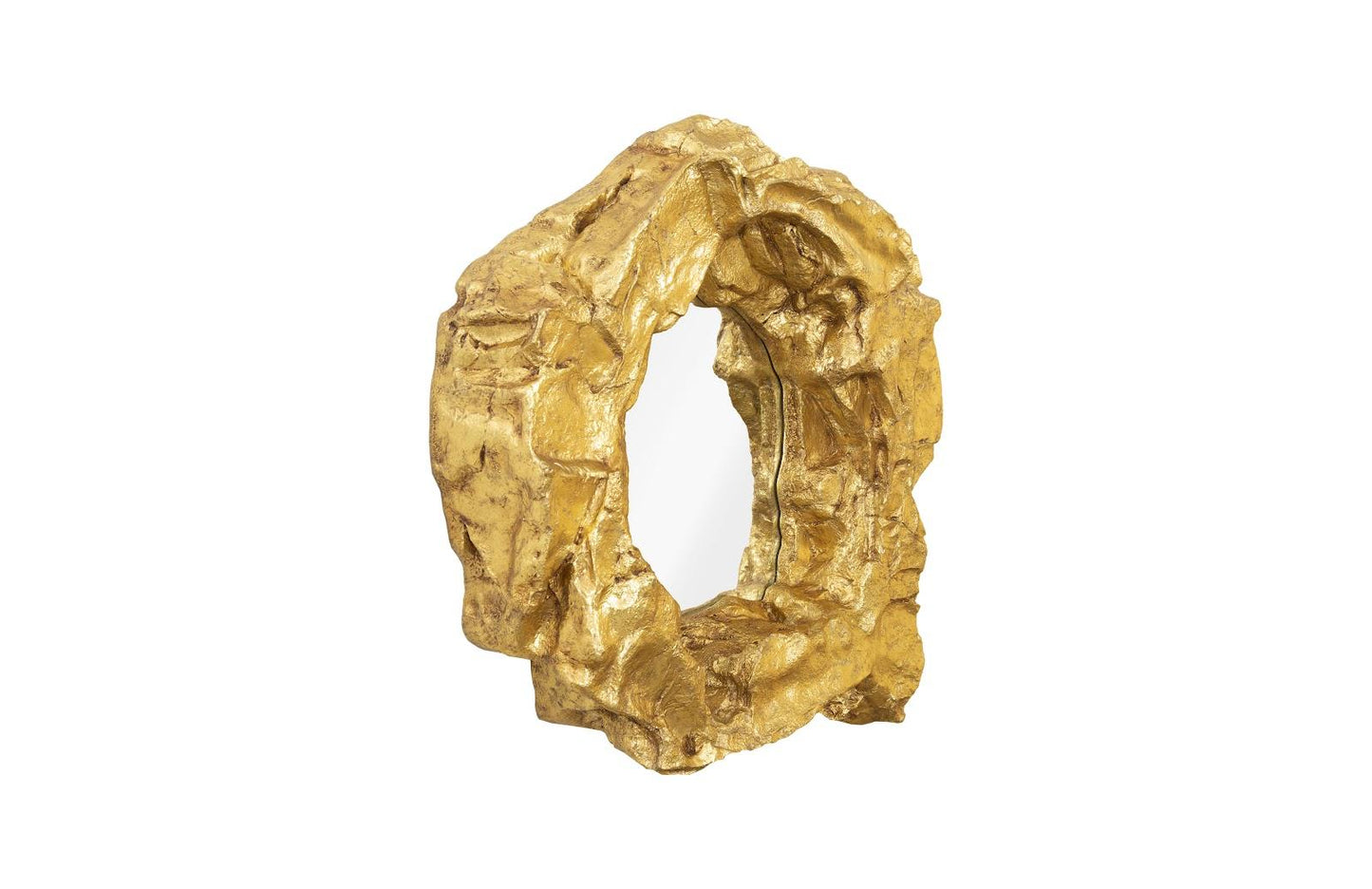 Rock Pond Mirror, Gold Leaf