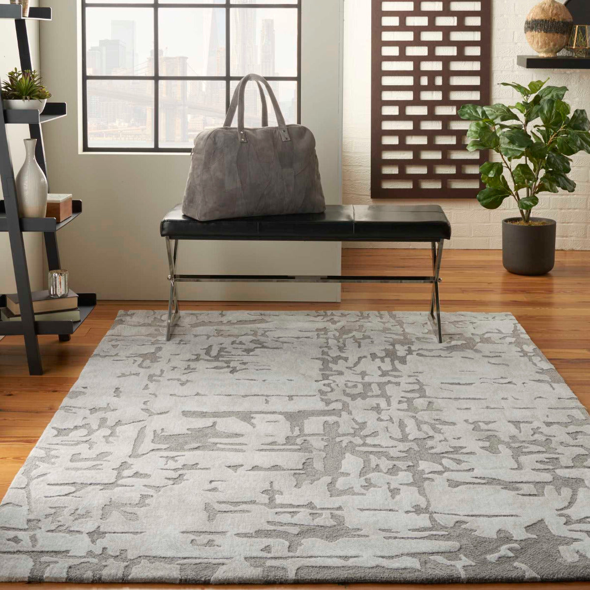 Flowy Pattern Rug 5 x 7