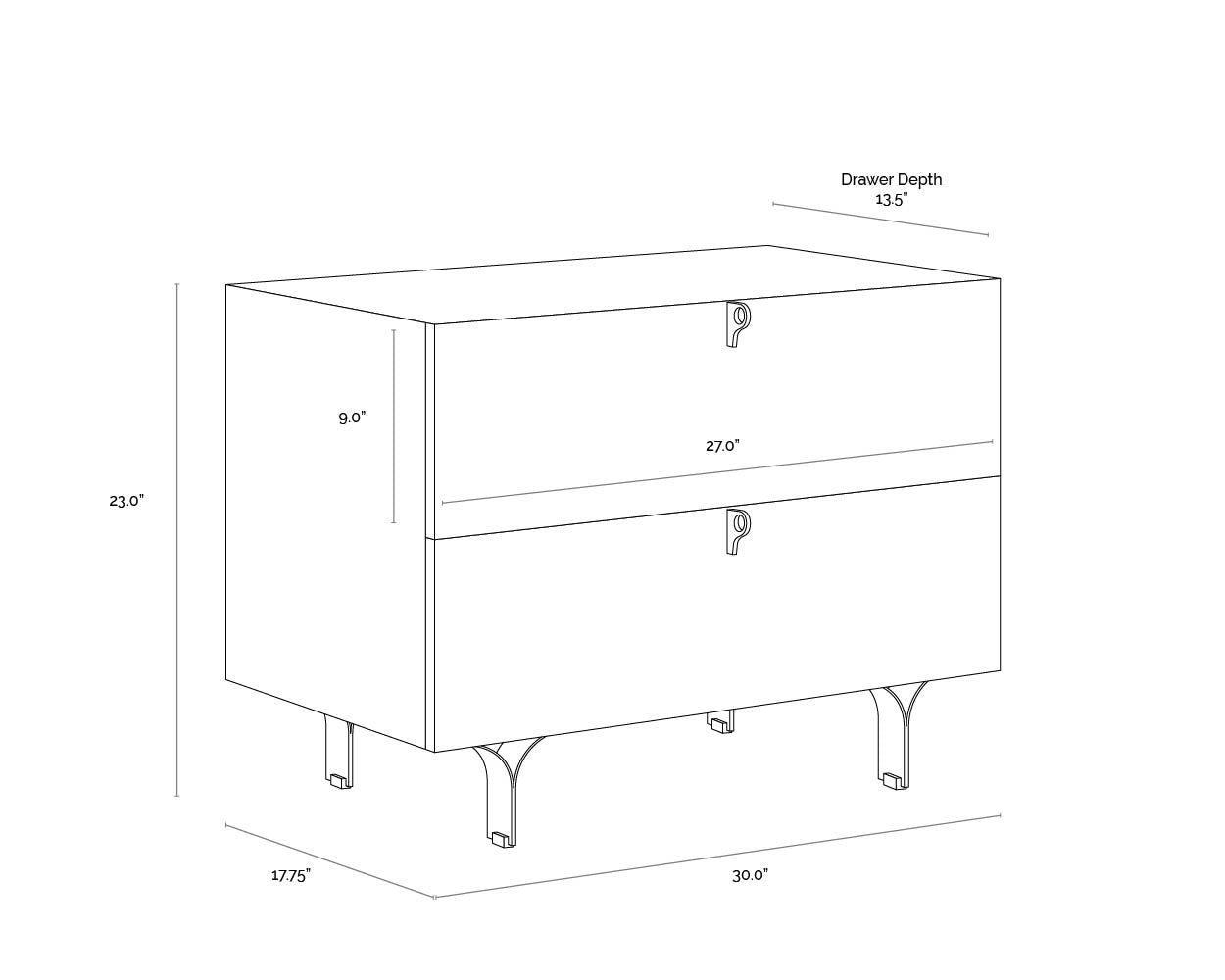 Celine Nightstand - Large