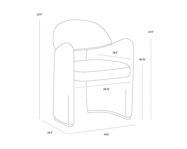 Snow Dining Armchair