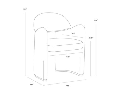 Snow Dining Armchair