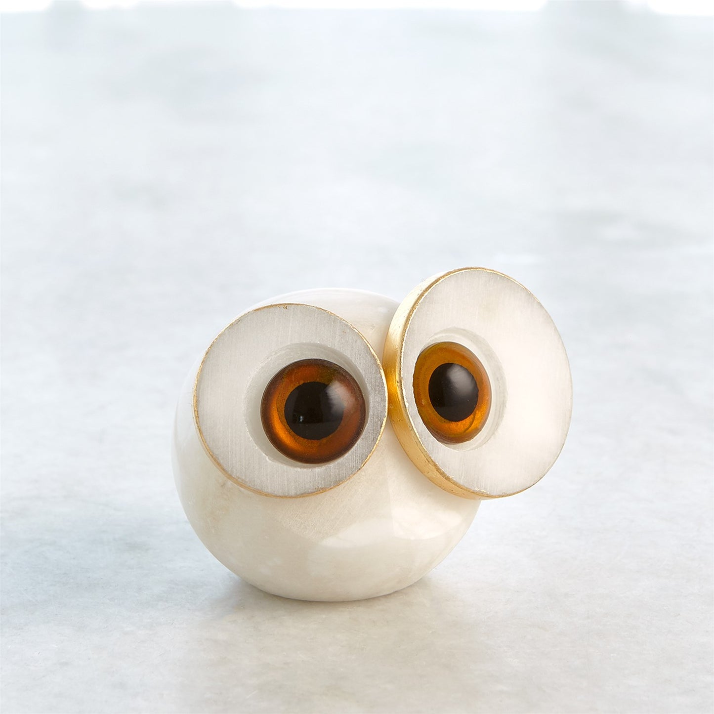 Alabaster Big Eyed Owl-Sm