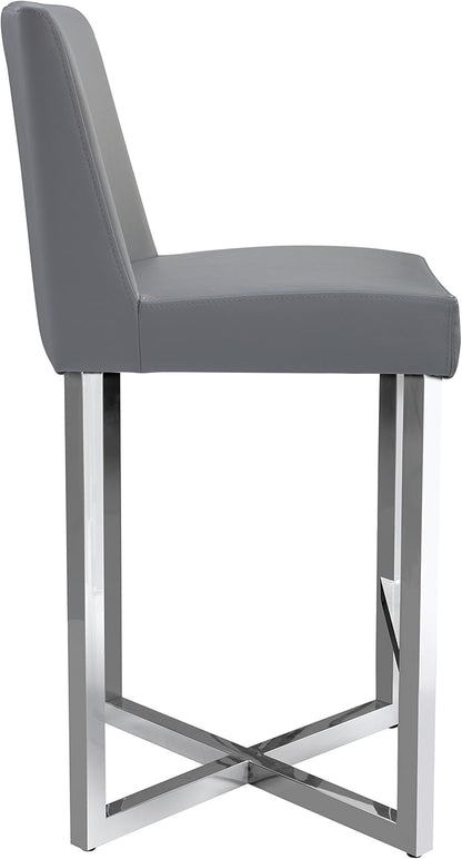 Modern Gray Counter Stool