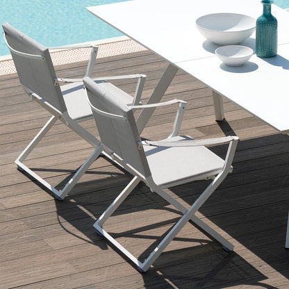 Italian Garden Outdoor Dining Chairs Fellini GRY