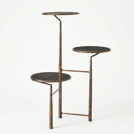 Unity Pedestal w/Black Marble-Bronze