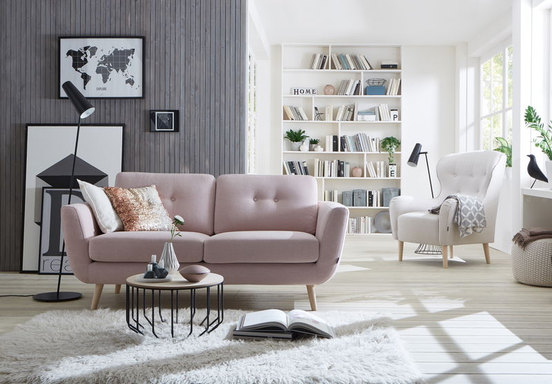 Smile Button Sectional Sofa