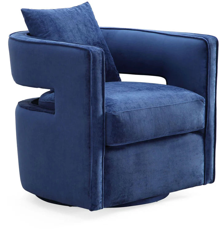 Velvety Swivel Chair