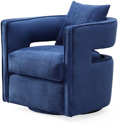 Velvety Swivel Chair