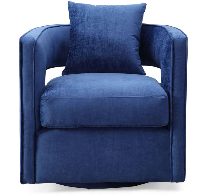 Velvety Swivel Chair