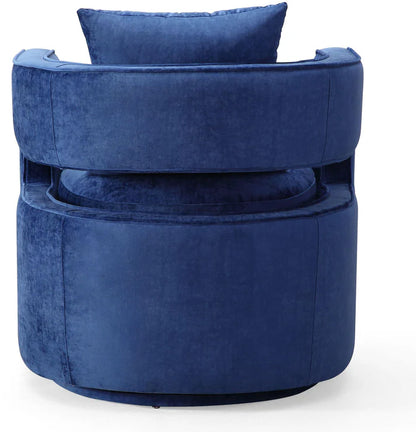 Velvety Swivel Chair