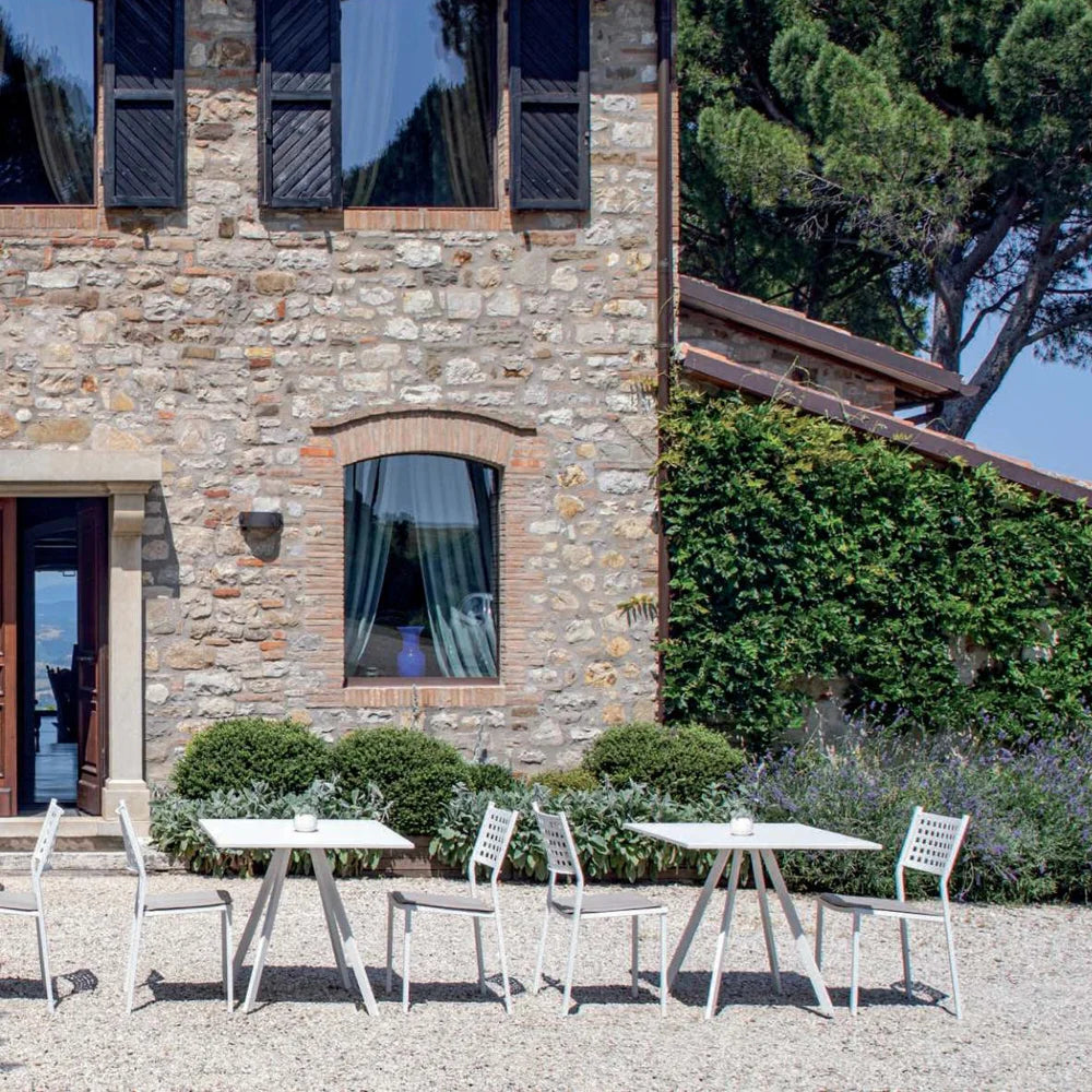 Italian Garden Outdoor Dining Chairs Alice WHT