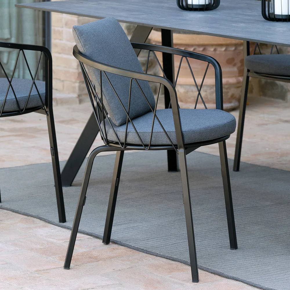 Italian Garden Outdoor Dining Chairs Dasy-A GRY