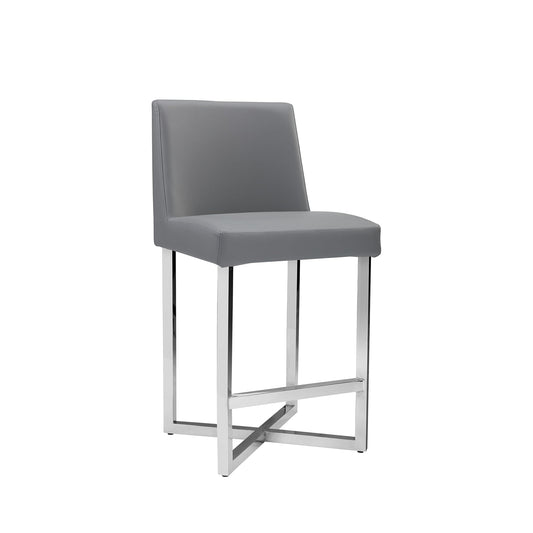 Modern Gray Counter Stool