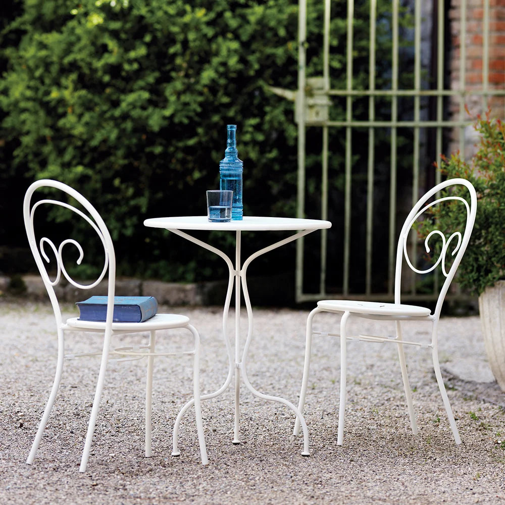 Italian Garden Outdoor Dining Tables Rondo DT WHT