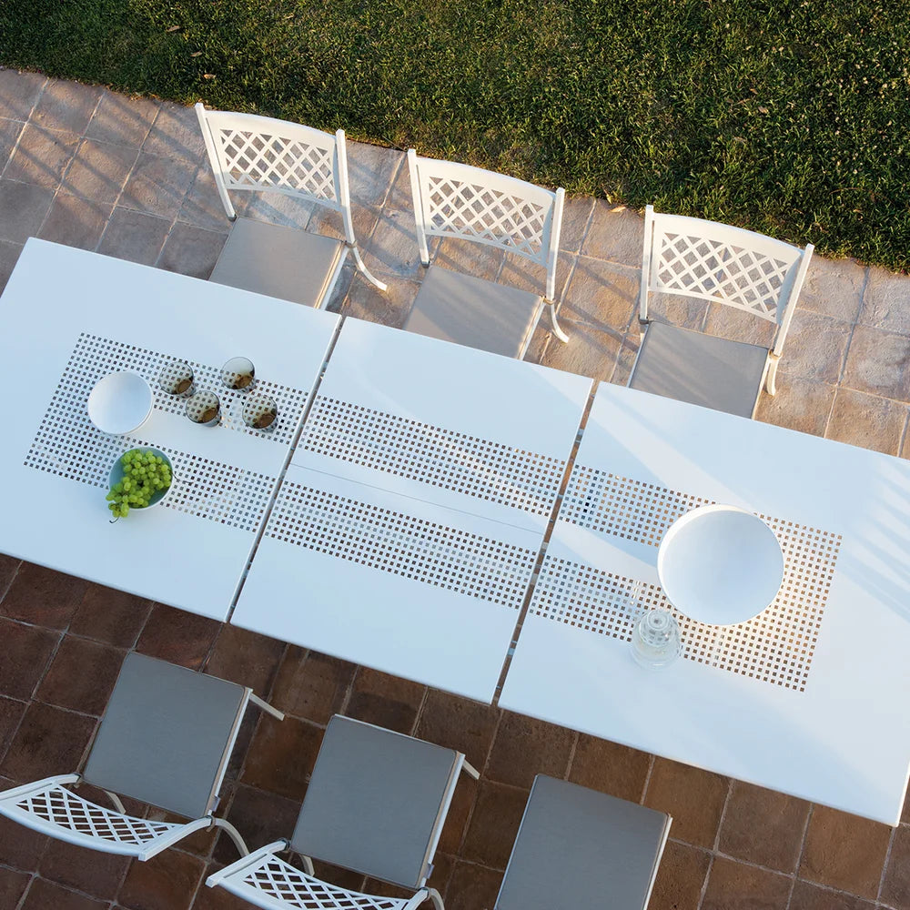 Italian Garden Outdoor Dining Tables Valentino EXT DT WHT
