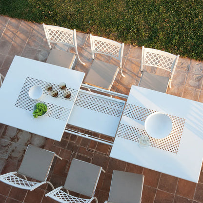 Italian Garden Outdoor Dining Tables Valentino EXT DT WHT