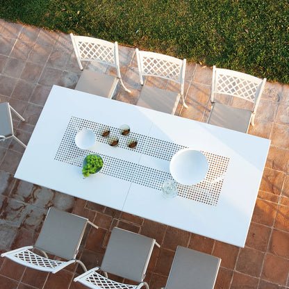 Italian Garden Outdoor Dining Tables Valentino EXT DT WHT