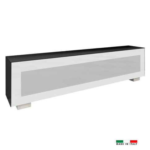 Modern Italian TV Stand Black and White