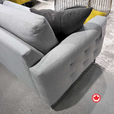 Fabric grey sofa