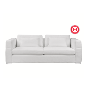 Modern white fabric sofa