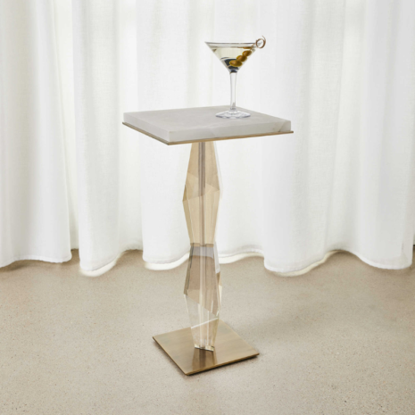 Modern Crystal End Table in Boca Raton