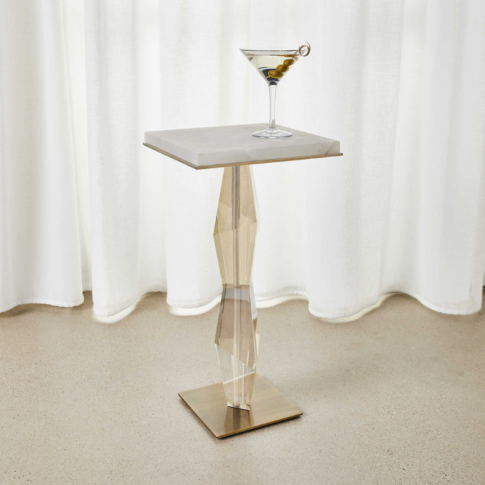 Modern Crystal End Table in Boca Raton