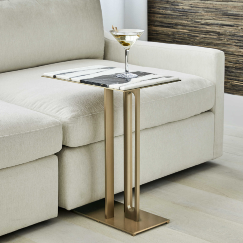 Marble Golden End Table in Boca Raton
