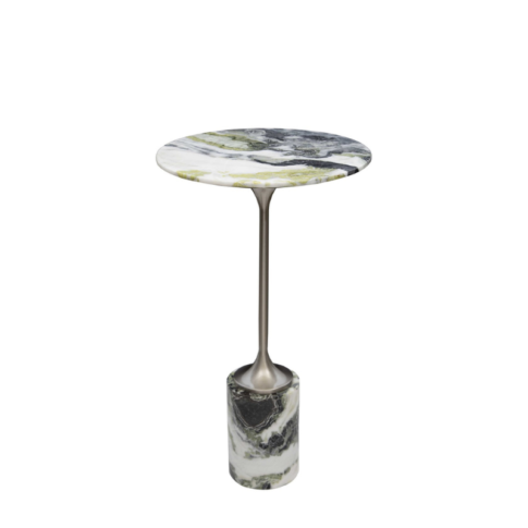 Modern Green Marble End Table in Boca Raton